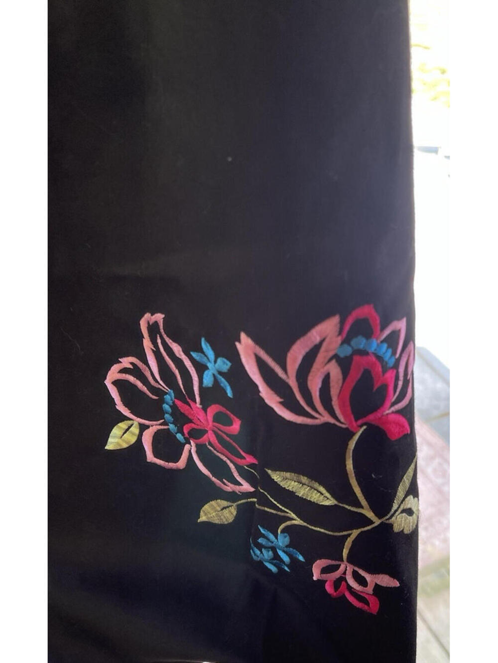 Sag Harbor Black Floral Embroidered Sleeveless Dress Size 14P NWT MSRP $49.99 - Picture 7 of 9